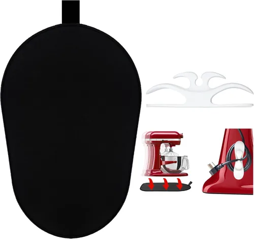 Vista 8 de Tapete deslizante para batidora Kitchenaid, tapete deslizante movedor para batidora Kitchenaid de 4.5-5 cuartos con cabezal inclinable de pie