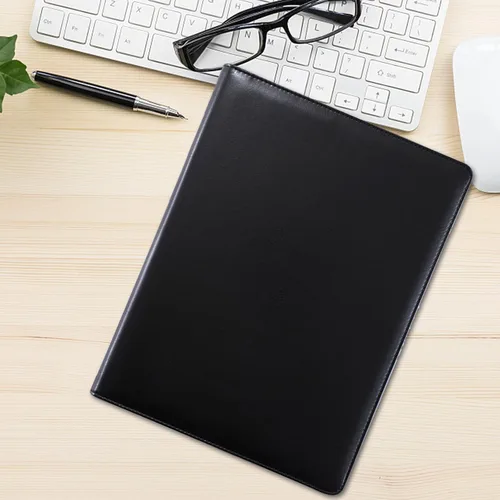 Vista 7 de SAYEEC Portafolio de liquidación Portafolio Carpeta de cuero para entrevistas legales de negocios Portafolio Organizador de documentos tamaño carta