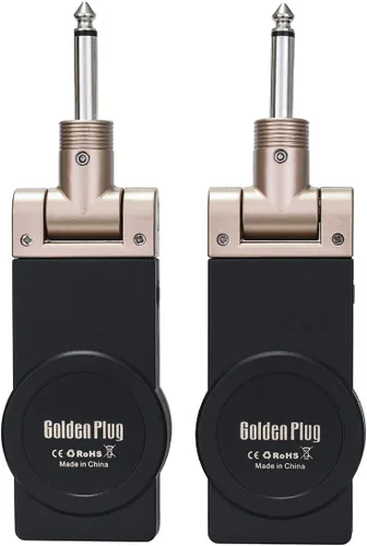 Vista 2 de 2.4G guitarra recargable transmisor inalámbrico receptor inalámbrico sistema de guitarra con 8 horas de tiempo de trabajo