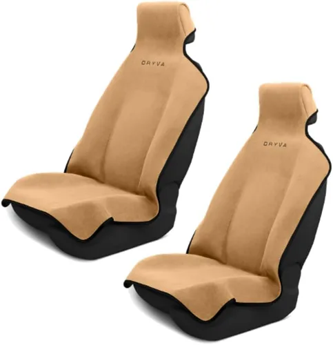 Vista 11 de Asiento - Toalla de microfibra premium para asiento de automóvil, impermeable y resistente al sudor, ajuste universal, lavable a máquina, Beige