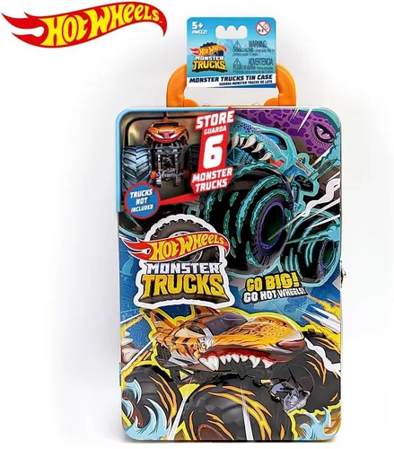 Vista 7 de Hot Wheels Monster Trucks - Estuche de almacenamiento para 6 camiones Monster o 25 coches