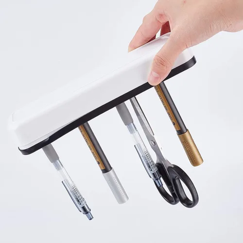 Vista 6 de GORGECRAFT Organizadores de escritorio para coser de silicona, soporte para brochas de maquillaje, soporte para bolígrafos de pintura cosmética