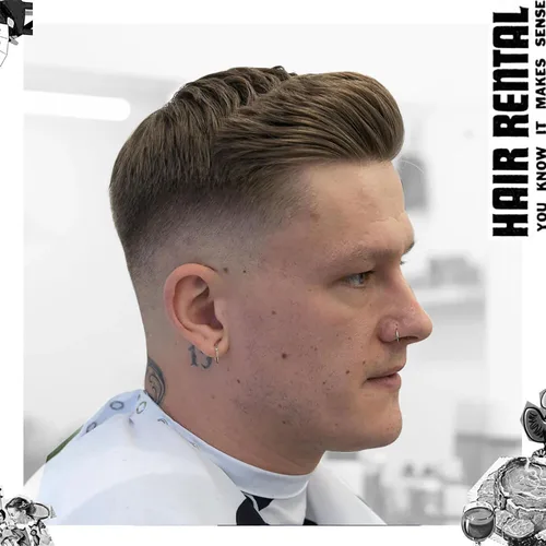Vista 9 de Cepillo de pelo tupé Uppercut Deluxe con bolas pequeñas para hombre, Negro