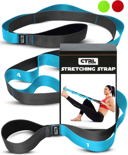 Vista 10 de Stretching Strap with Loops, Non Elastic Stretch Band for Physical Therapy