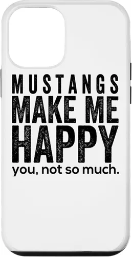 Vista 15 de Funda de regalo para iPhone 13 Pro Mustangs make me happy you not so much funny Horse