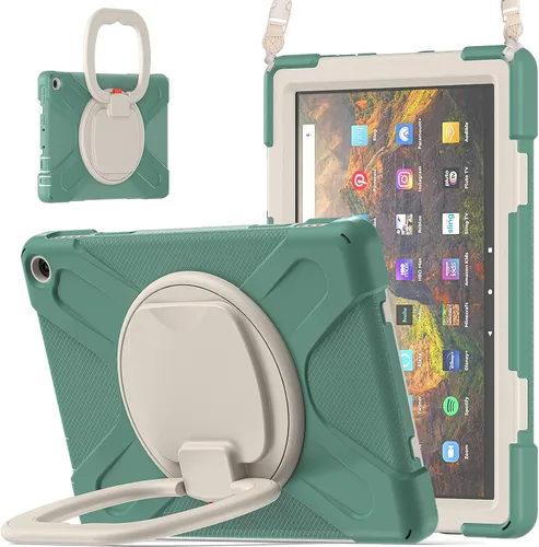 Vista 16 de Funda portátil de rotación de 360° para tablet Fire HD 10 y 10 Plus