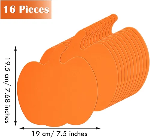 Vista 2 de Sumind Kit de manualidades de calabaza de Halloween, 32 piezas, calcomanías