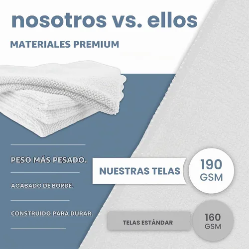 Vista 7 de S&T INC. Paquete de 50 paños de limpieza de microfibra, toallas a granel para el hogar, toallas de microfibra reutilizables para automóviles, trapos