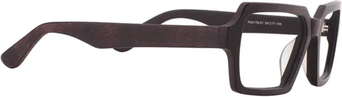 Vista 4 de Zeelool Gafas rectangulares de acetato de grano de madera vintage para hombres con lentes antirayos azules Arthur FA0178