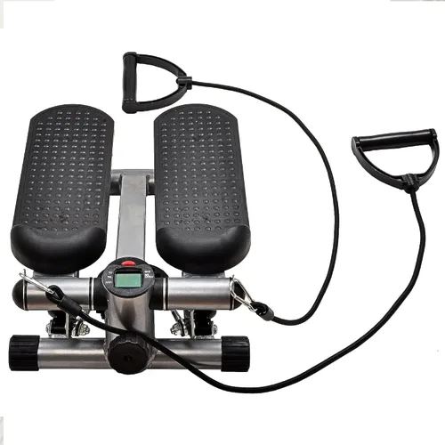 Vista 2 de BalanceFrom - Máquina de paso, stepper, ajustable con bandas de resistencia, gris.