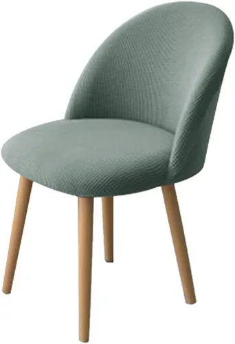 Vista 21 de XMNTG Juego de 4 fundas elásticas de jacquard gris para silla de comedor, con respaldo curvado, fundas para silla de acento modernas de mediados