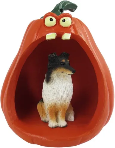 Vista 45 de Conversation Concepts Figura de Corgi galés de Halloween y calabaza Welsh Corgi Pembroke