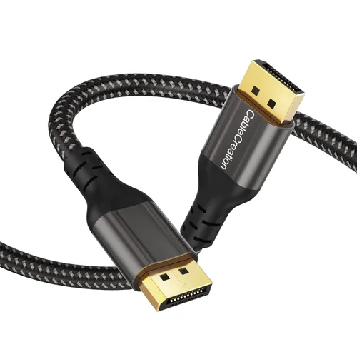 Vista 8 de CableCreation Cable DisplayPort de 3 pies, cable DP 1.2 [4K @60Hz, 2K @165Hz, 2K @144Hz], cable DisplayPort trenzado de nailon a DisplayPort macho a