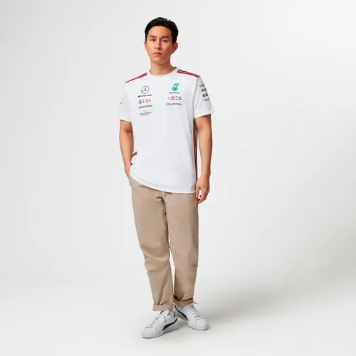 Vista 2 de Mercedes AMG Petronas Camiseta del equipo de Fórmula Uno - 2023, Blanco