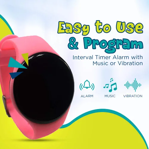 Vista 7 de Reloj deportivo de entrenamiento para ir al baño, temporizador de entrenamiento para el inodoro, recordatorio de reloj recargable resistente al agua