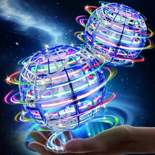 Vista 10 de RIEYON Bola de orbe voladora 2025 Actualización Hover Boomerang Ball 6 efectos de iluminación, juguetes geniales para niños, adolescentes y adultos