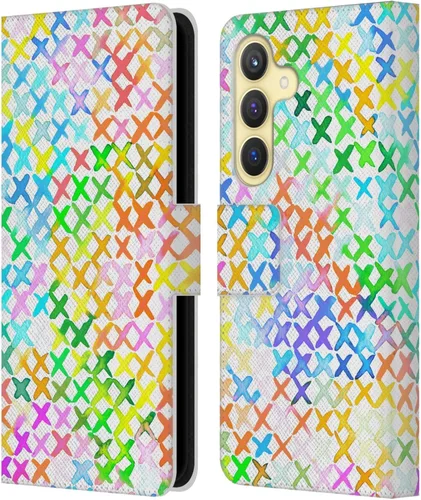 Vista 234 de Head Case Designs Officially Licensed Ninola Brushstrokes Multi Colorful Leather Wallet Case Compatible with Samsung Galaxy A07 4G
