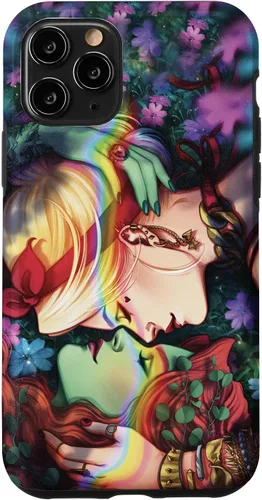 Vista 27 de iPhone 16 DC Comics Pride Harley Quinn & Poison Ivy Nose Touch Case