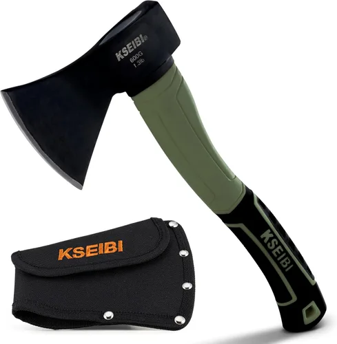 Vista 14 de KSEIBI - Hacha de división de 36 pulgadas - Acero al carbono forjado, hacha para cortar madera y leña, mazo de servicio pesado con mango ergonómico