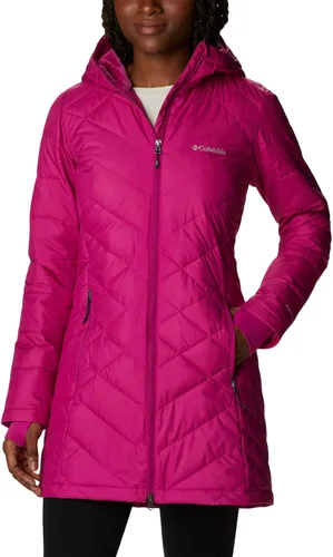 Vista 24 de Columbia Chaqueta larga con capucha Heavenly para mujer Verde (Stone Green)