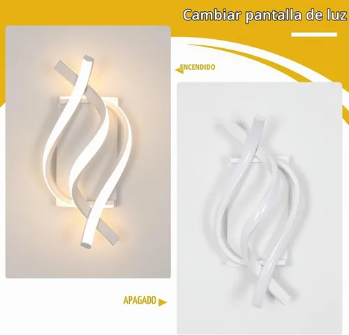 Vista 6 de Aplique de pared, apliques LED de 21 W, iluminación de pared para interiores, luces de pared para dormitorio, sala de estar, restaurante, pasillo