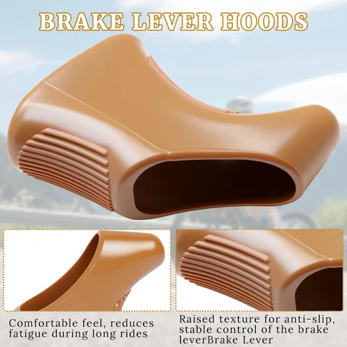 Vista 4 de Fundas de palanca de freno compatibles con Campagnolo Nuovo Super Record Shield Road Bike Shifter Palanca de cambio para deportes al aire libre