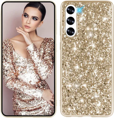 Vista 9 de S23+ Plus - Funda con purpurina para Samsung Galaxy S23+ 5G, funda protectora delgada y ultradelgada con parte trasera mate, a prueba de golpes