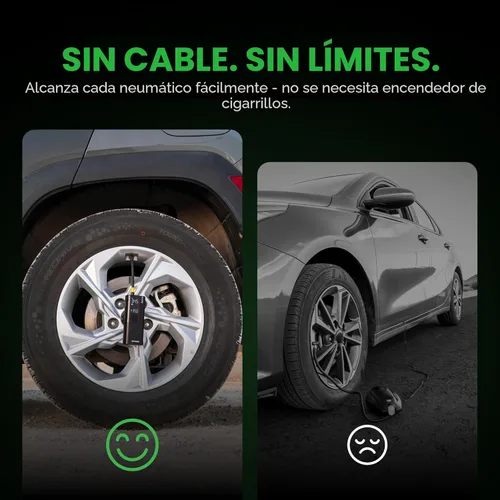 Vista 6 de Airmoto y Kit de Energía Paquete de Oferta - 1 paquete - Inflador de Neumáticos Compresor de Aire Portátil con Kit de Energía para Cargar