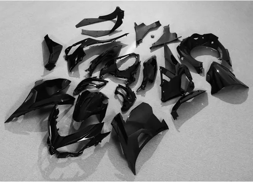 Vista 3 de Juego de carenado negro brillante para 2018 2019 2020 2021 2022 2023 Kawasaki Ninja 400 EX400 ABS, cuerpo de plástico inyectado