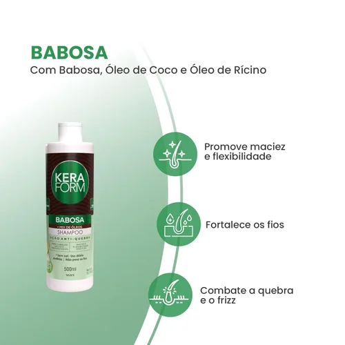 Vista 2 de Keraform Aloe Vera y Aceites Mix Champú 16.9 fl oz