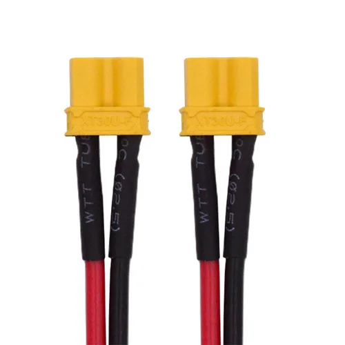 Vista 9 de xiwai XT30 Enchufe hembra a hembra 18AWG Cable de extensión Conector de carga para batería RC Estación de energía portátil Panel solar de 1.6 pies