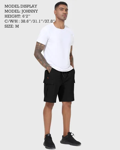 Vista 2 de Men's Cargo Shorts Quick Dry Lightweight Stretch Hiking Shorts for Men with 5 Pockets No Lining