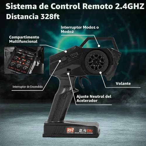 Vista 7 de Cheerwing Camión monstruo de control remoto todoterreno Rock Crawler 4WD a