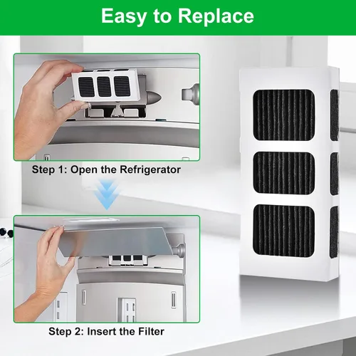 Vista 2 de Paquete de 6 filtros de aire para refrigerador Paultra2, compatible con Frigidaire Pure Air Ultra 2, Pure Air Ultra II, filtro de aire
