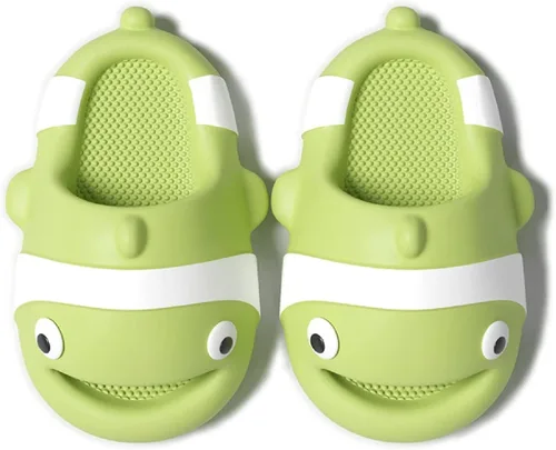 Vista 3 de Jerzmy Cute Clown Fish Cloud Slides for Boy Girl Kids Toddler, Soft Novelty Funny Animals House Slippers Non-Slip Beach Shoes for Indoor Outdoor