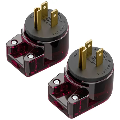 Vista 22 de Nema 5-15P Enchufe de 90 grados, Plugrand ETL Listado 15A 125V Enchufe
