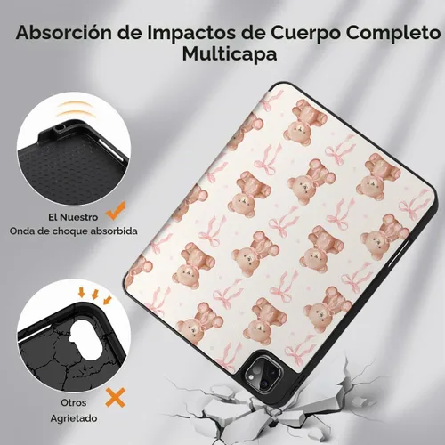 Vista 5 de DONGKE - Funda protectora ultradelgada para iPad Pro de 11 pulgadas de 4, 3, 2 y 1 generación de los años 2022, 2021, 2020 y 2018 con soporte