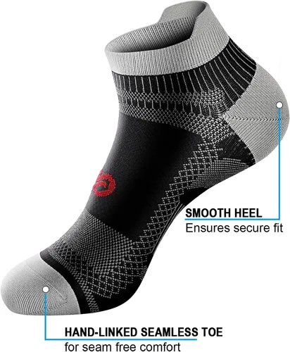 Vista 4 de PAPLUS Ankle Compression Sock for Men and Women 246 Pairs, Low Cut Compression Running Sock with Ankle Support