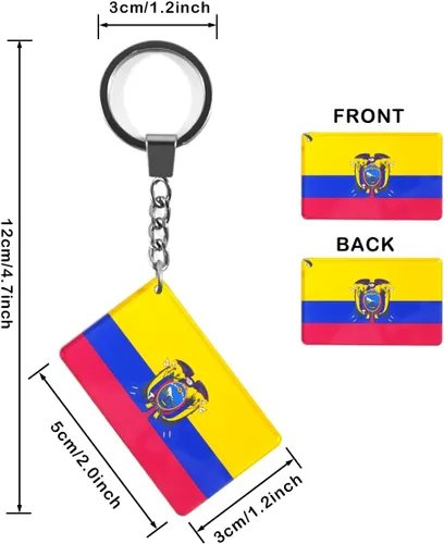 Vista 2 de Llavero con bandera de Ecuador (2 unidades), Ecuador