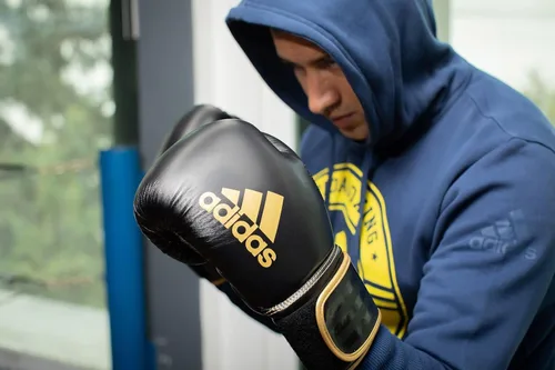 Vista 2 de Guantes de Boxeo Adidas Hybrid 80 - Guantes de boxeo para adultos para hombres y mujeres, guantes de bolsa pesada, guantes de kickboxing