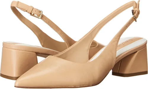 Vista 7 de Franco Sarto Zapatos de tacón bajo para mujer Racer Slingback, Cuero Beige