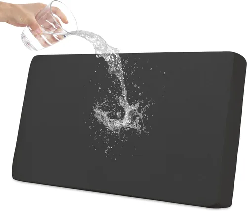 Vista 15 de Easy-Going Funda de cojín 100% impermeable para asiento de sofá, funda de cojín elástica de muebles, para niños, mascotas, cojín de sofá biplaza