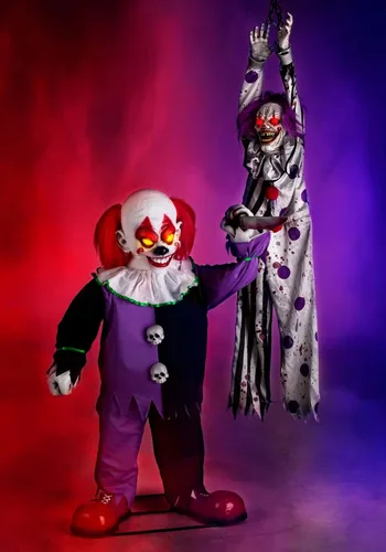 Vista 6 de Fun Costumes Decoración animatrónica de payaso pequeño asesino estándar