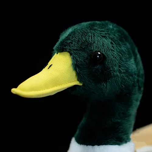Vista 4 de lilizzhoumax Animal de peluche de pato real, peluche súper suave, juguetes para niños, juguetes para niñas, regalo para niños, almohada de pato