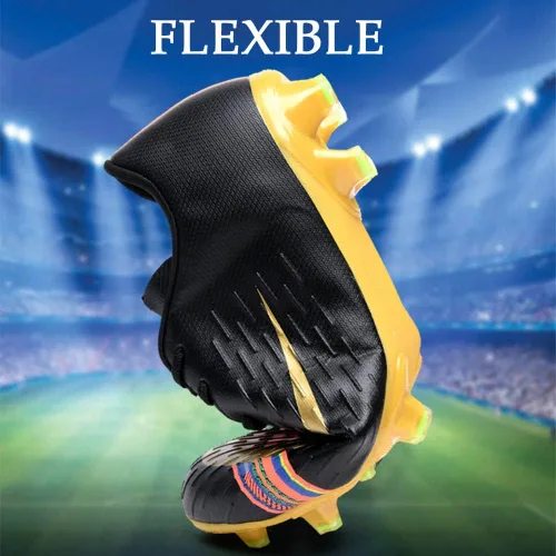 Vista 4 de HESBITEUL Zapatos de fútbol para hombre, atléticos, para interiores y exteriores, cómodos, para niños, fútbol americano, zapatos deportivos de alto