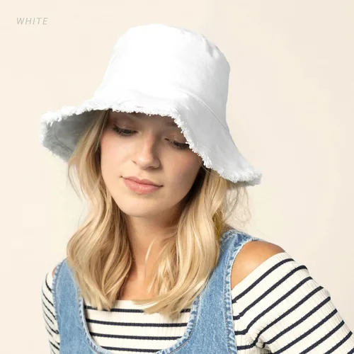 Vista 5 de CHOK.LIDS Sombreros de pescador deshilachados para mujeres y hombres, unisex, de algodón lavado, flexible, de ala ancha, boonie, para exteriores