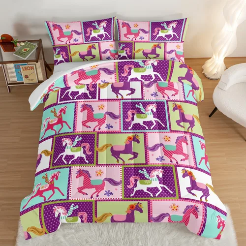 Vista 15 de Juego de edredón de mariposa HOSIMA con 2 fundas de almohada, edredón de galaxia con cielo estrellado lunar, decoración de habitación de mariposas