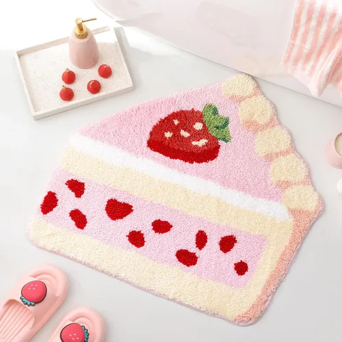 Vista 18 de FROZZUR Alfombra de baño de plátano, tapetes de baño para baño, bonita alfombra de bañera amarilla en forma de fruta, alfombra de baño de Navidad