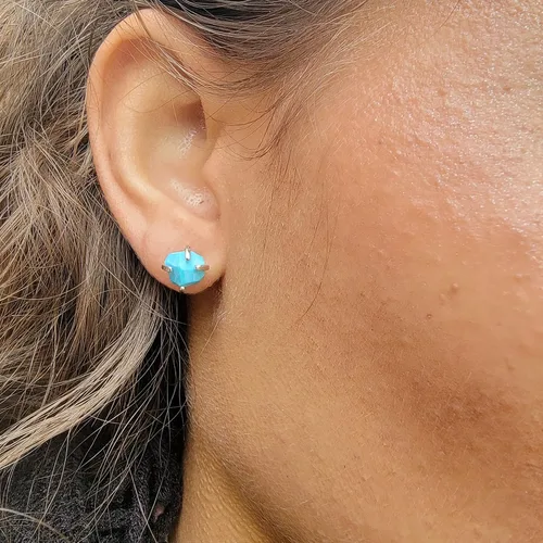 Vista 70 de Juego de joyas de piedras preciosas crudas reales con plata de ley 925 chapada en oro real, collar y aretes de piedra natal, regalo para ella por