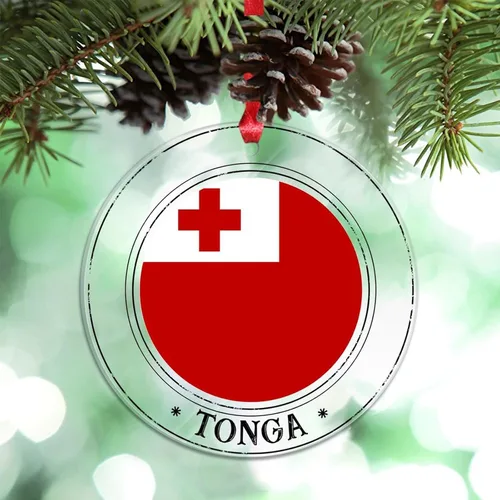 Vista 12 de Bandera nacional de Noruega, adornos de Navidad patrióticos 2023, decoraciones de Navidad para árbol, adornos acrílicos transparentes, colgante